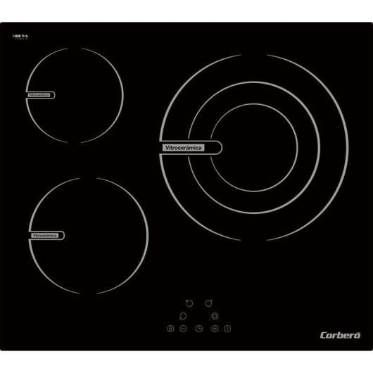 Placa Vitrocerâmica Corberó CCVG3BL574 60 cm 5700W Vidro Preto