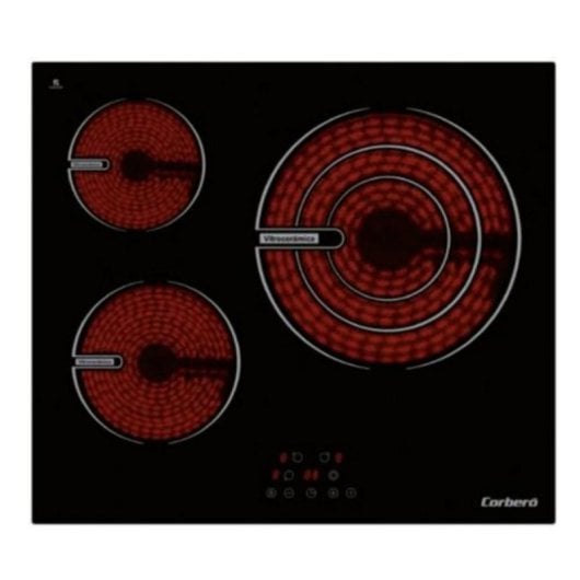 Placa de inducción Corberó CCIG3BL604 3 zonas 6000 W Touch Control Negro
