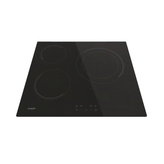Placa vitrocerámica Candy CH63DCC 3 zonas Touch Control 59 cm Negro