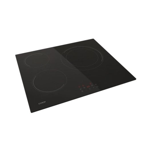 Placa vitrocerámica Candy CH63DCC 3 zonas Touch Control 59 cm Negro