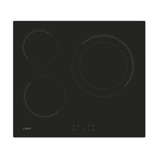 Placa Vitrocerámica Candy CH63DCC Touch Control 3 zonas 5700W Negra