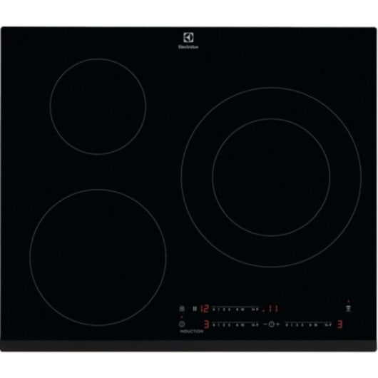 Plaque à induction Electrolux EIT60342 60 cm 3 zones PowerBoost Hob2Hood noir