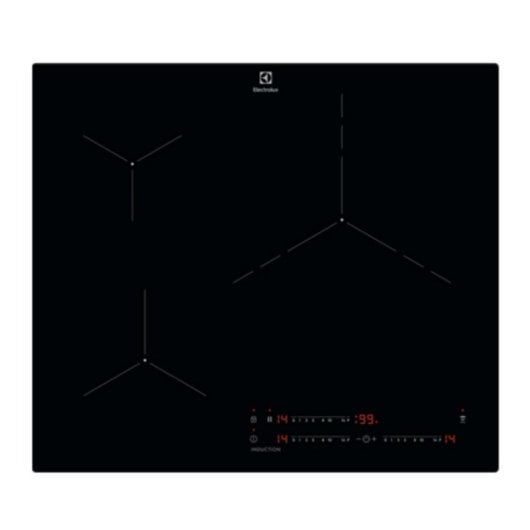 Plaque induction Electrolux LIT6340CK 3 zones contrôle tactile PowerBoost 59,5 cm noir