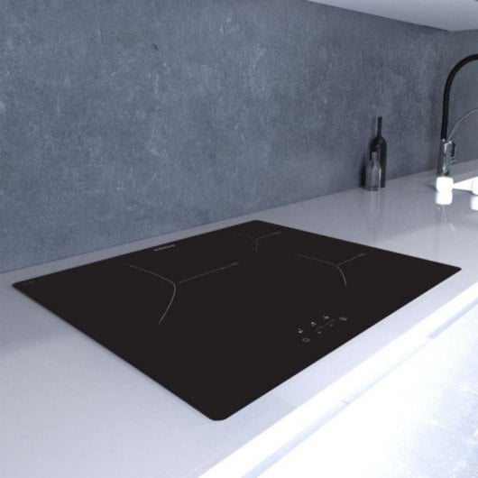 Placa vitrocerámica Edesa EVT-6328 R 3 zonas Touch 59 cm Control Negra
