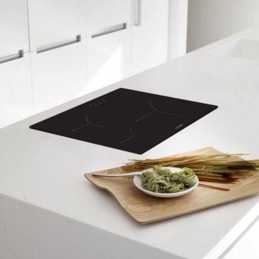 Placa vitrocerámica Edesa EVT-6328 R 3 zonas Touch 59 cm Control Negra
