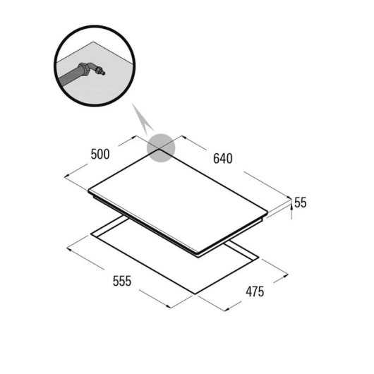 Placa a gás Meireles LCI 6031 BK 4 zonas vidro preto integrada 64 cm