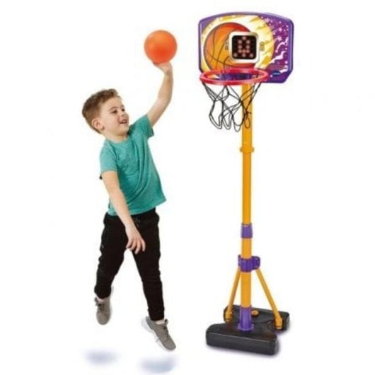 Canasta de baloncesto VTech Inner Basket electrónica ajustable con pantalla y modos de juego