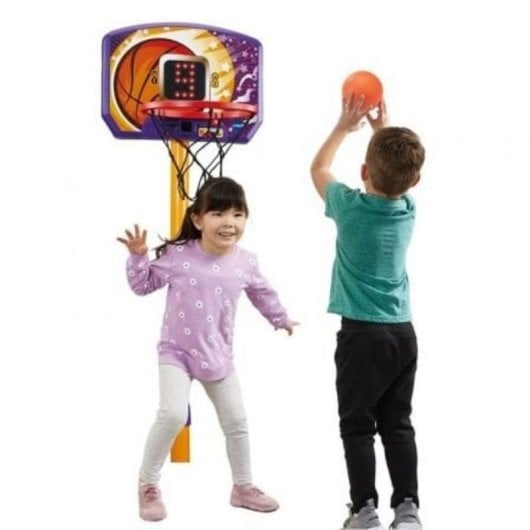 Canasta de baloncesto VTech Inner Basket electrónica ajustable con pantalla y modos de juego