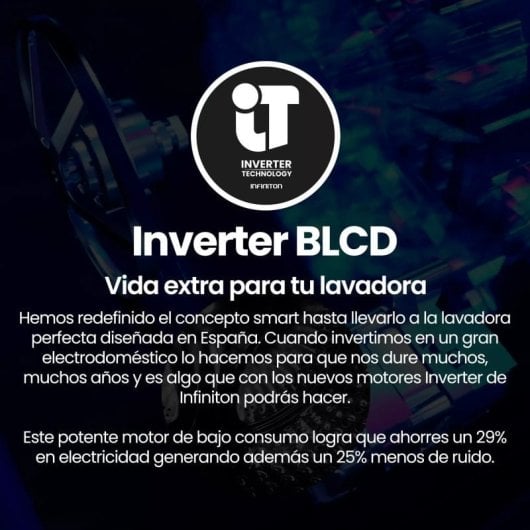 Infiniton WM-H61ABY Lavadora de Carga Frontal 6kg 1200RPM A Blanca