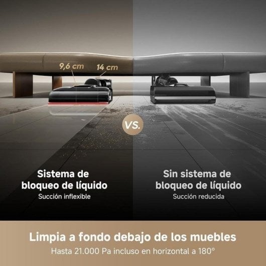 Aspirador sem Fio Dreame H15S 21W 50min Lava e Aspira Anti-emaranhamento Depósito Duplo