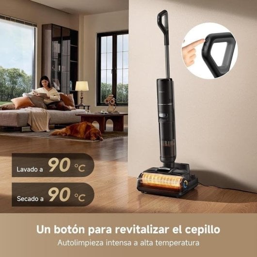 Aspirador sem Fio Dreame H15S 21W 50min Lava e Aspira Anti-emaranhamento Depósito Duplo