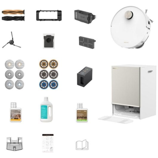 Aspirador robot Dreame Matrix10 Ultra com esvaziamento automático, branco