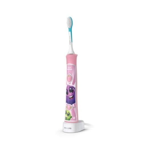 Cepillo de Dientes Eléctrico Philips Sonicare For Kids HX6352/42 Rosa 62000 Movimientos Personalizable