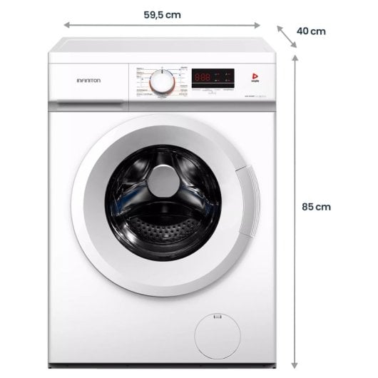 Máquina de Lavar Roupa Infiniton WM-D61DBF 6 kg 1000 rpm Classe D Branco Slim