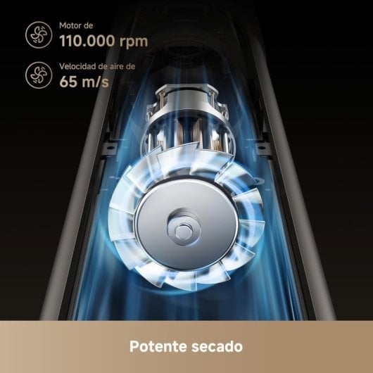 Sèche-cheveux Dreame Dazzle 110000 RPM Or Fonction Ionique Écran LCD