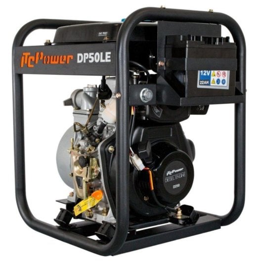 Motopompe Diesel Itcpower Dp50le 4T aluminium compact autonomie élevée