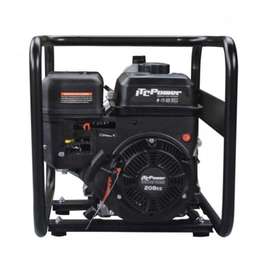 Motopompe ITCPOWER Gtp80 essence structure compacte OHV chassis 32 mm