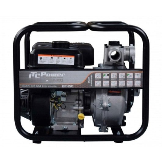 Motopompe ITCPOWER Gph50 essence haute pression structure légère