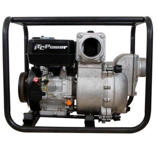 Motopompe ITCPower Gtp100x essence 4 temps corps aluminium alarme huile