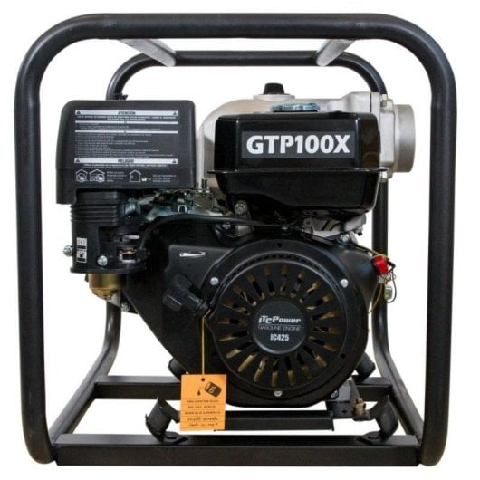 Motopompe ITCPower Gtp100x essence 4 temps corps aluminium alarme huile