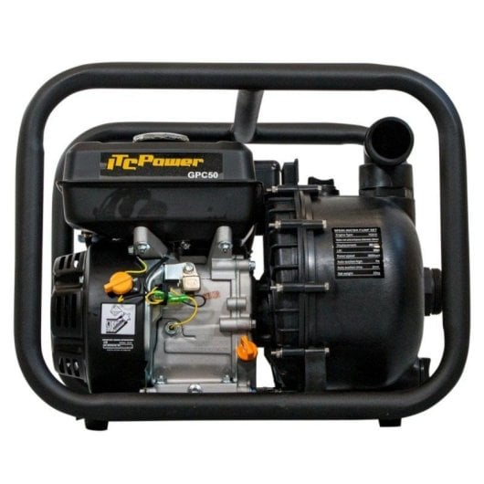 Motopompe QUO Gpc50 Itcpower 7,0 HP 210CC Corps Aluminium Essence Liquides Corrosifs