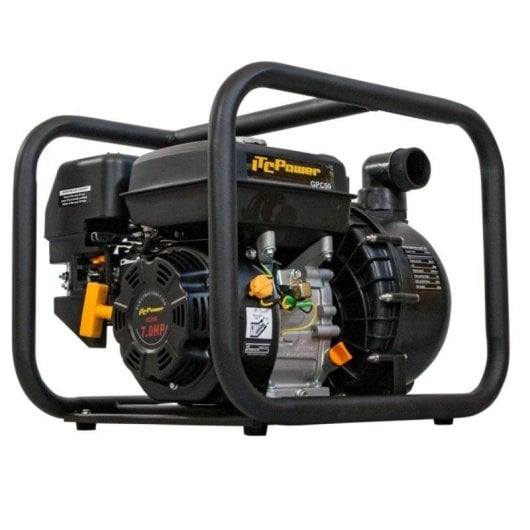 Motopompe QUO Gpc50 Itcpower 7,0 HP 210CC Corps Aluminium Essence Liquides Corrosifs
