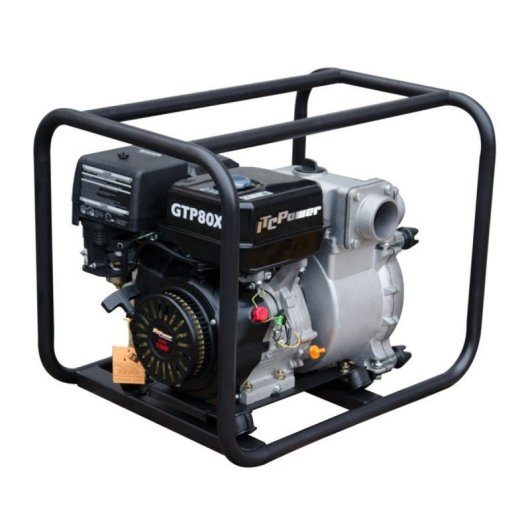 Motobomba gasolina QUO Kp-kgtp80x Hyundai IC390 78 m3/h 80 mm 13 Hp 30 mm sólidos