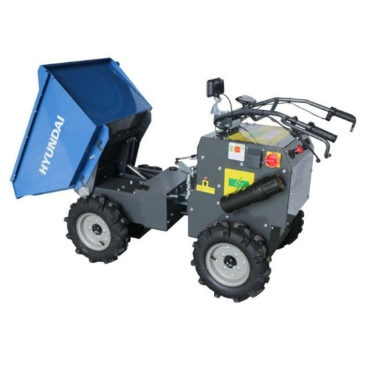 Mini Dumper QUO Hymda300-e 350kg Bateria Dual 4WD Giro e Viro Hidráulico