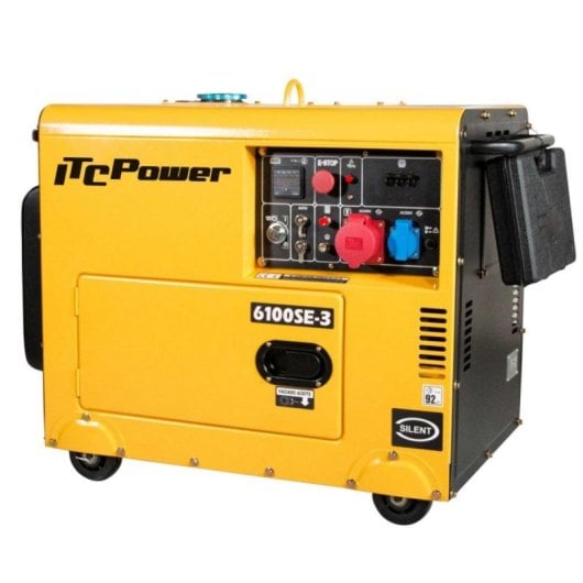 Gerador Elétrico Diesel Itcpower Nt-6100se-3 Trifásico Motor 4T Refrigeração a Ar AVR ATS