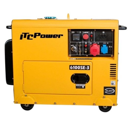 Gerador Elétrico Diesel Itcpower Nt-6100se-3 Trifásico Motor 4T Refrigeração a Ar AVR ATS