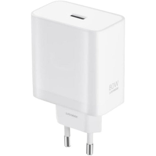 Carregador OnePlus SUPERVOOC 80W Type-A Branco carga rápida compatível OnePlus Nord e Pro