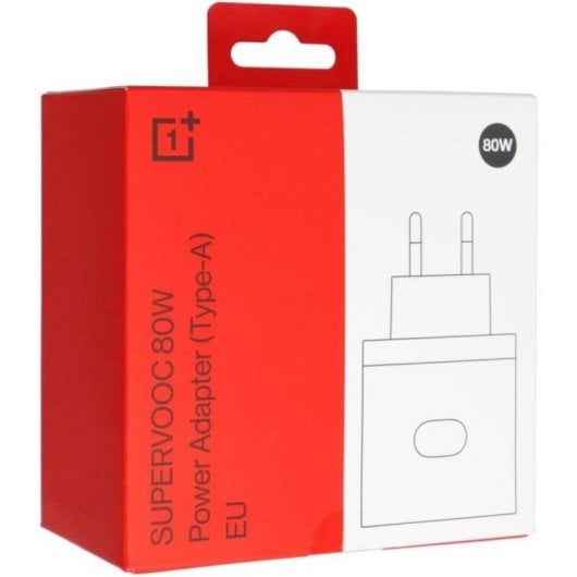 Carregador OnePlus SUPERVOOC 80W Type-A Branco carga rápida compatível OnePlus Nord e Pro