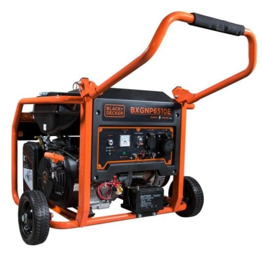 Générateur Black+decker Bxgnp6510e 6500W Essence Monophasé avec Roues Antiperçage