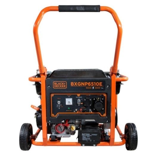 Générateur Black+decker Bxgnp6510e 6500W Essence Monophasé avec Roues Antiperçage