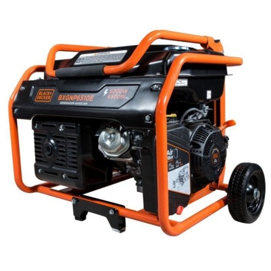 Générateur Black+decker Bxgnp6510e 6500W Essence Monophasé avec Roues Antiperçage