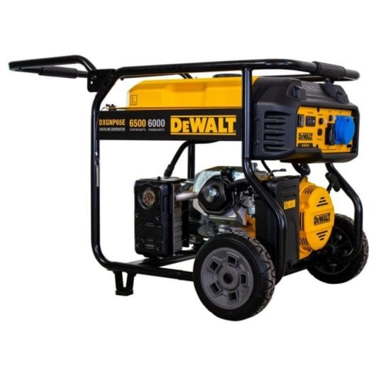 Gerador Dewalt DXGNP65E Gasolina 6,5 kW Monofásico AVR Ecrã Digital Rodas