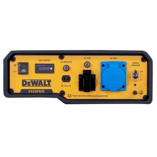 Gerador Dewalt DXGNP65E Gasolina 6,5 kW Monofásico AVR Ecrã Digital Rodas