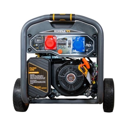 Générateur essence Kompak K10000te-t 10 kVA AVR Fullpower 400V 4 temps roues incluses
