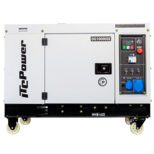 Gerador diesel ITCPower DG10000SE monofásico 8,5kW insonorizado arranque ATS