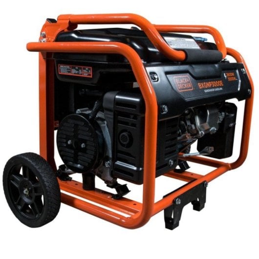 Générateur Black+Decker Bxgnp3000e 3000W Essence 4 Temps Roues et Réservoir 15L