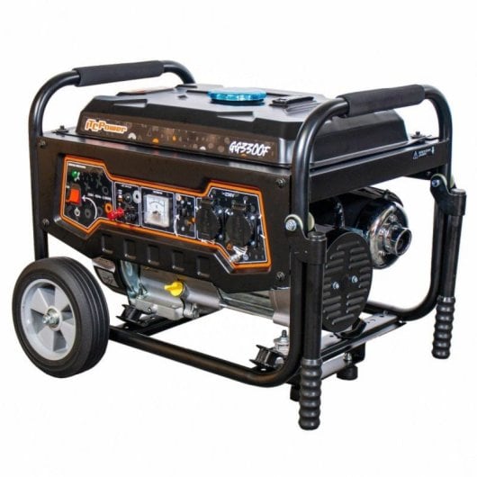 Gerador Elétrico ITCPower GG3300F Gasolina 3kW Depósito Gr Capacidade AVR Roda