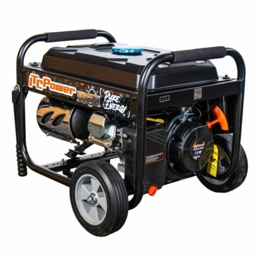 Gerador Elétrico ITCPower GG3300F Gasolina 3kW Depósito Gr Capacidade AVR Roda