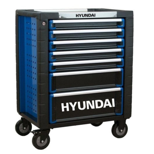 Hyundai K292-6 Carro de Ferramentas 292 Peças 6 Bandejas Aço CrV Roda/Fecho Segurança