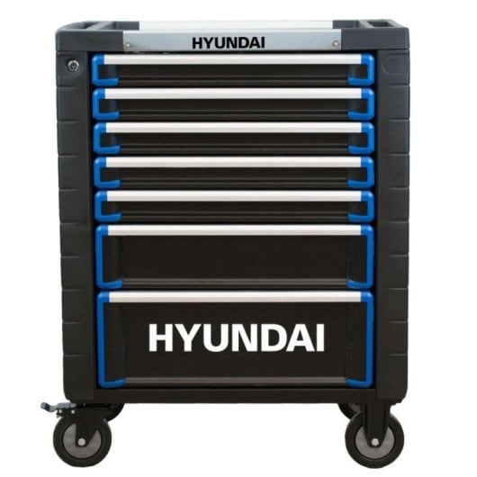 Hyundai K292-6 Carro de Ferramentas 292 Peças 6 Bandejas Aço CrV Roda/Fecho Segurança