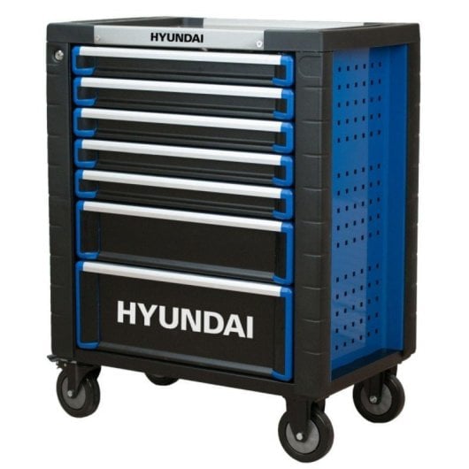 Hyundai K292-6 Carro de Ferramentas 292 Peças 6 Bandejas Aço CrV Roda/Fecho Segurança