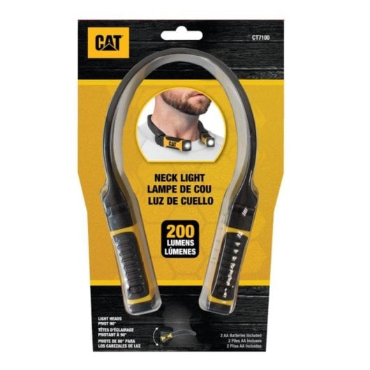 Linterna de cuello CAT CT7100 LED 200 lm IPX4 recubrimiento ABS y nailon