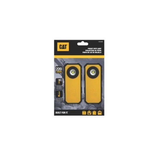 Linterna Caterpillar Ct51202 de bolsillo 2 uds 220 lm clip ABS pilas AAA