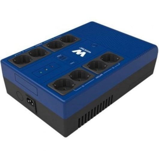 Sai Woxter 800VA Batterie Plomb 12V 7Ah Onde Sinusoïdale 8 Prises Schuko USB-C
