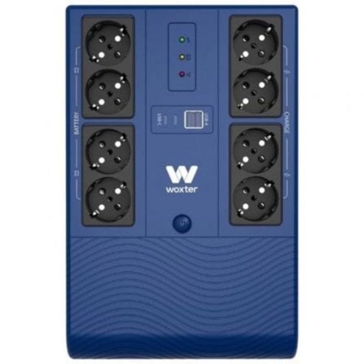 Sai Woxter 1200VA Batterie 12V 7Ah Autonomie Optimisée 8 Prises Schuko Protection Avancée