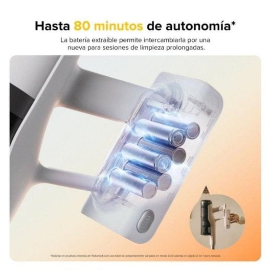 Aspirador sem Fio Roborock H60 Pro 170AW 80min Antiemaranhamento Filtro 5 Etapas